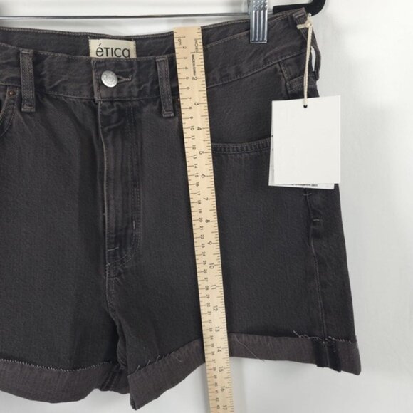 NWT ÉTICA‎ ETHICALLY MADE SKYLAR CUFFED SHORTS Earth Wash EW129179C Size 31 - Picture 9 of 13